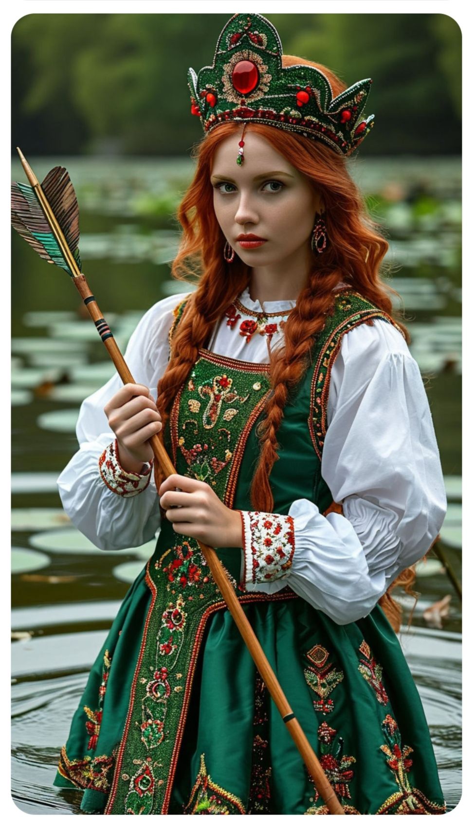 Nude girl Girls in Slavic costumes in Kampinas